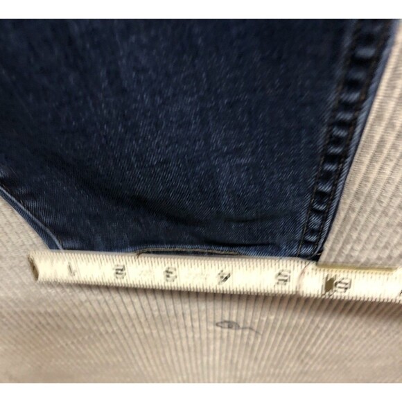 Madewell Denim Jeans Size 35T 10"High Rise Skinny Dark Distressed - Picture 12 of 16